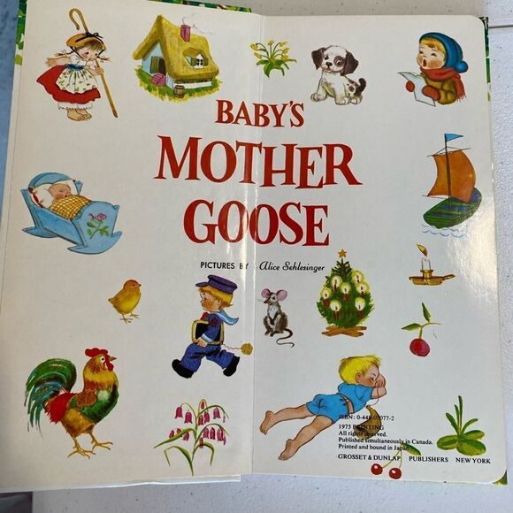 Vintage Baby’s Mother Good Hardback Nursery Rhyme Board Book - 60s - Picture 4 of 7